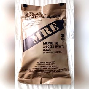 MRE Chicken Burrito Bowl Menu # 16